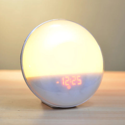 BlooGlow™ Sunrise Simulation Alarm Clock | Wake Up Naturally with Light & Sound