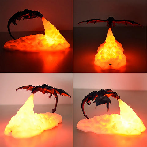 BlooGlow™ Fantasy Dragon Desk Lamp | Mythical Charm for Your Space