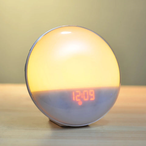 BlooGlow™ Sunrise Simulation Alarm Clock | Wake Up Naturally with Light & Sound