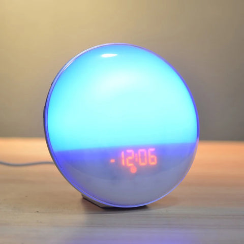 BlooGlow™ Sunrise Simulation Alarm Clock | Wake Up Naturally with Light & Sound