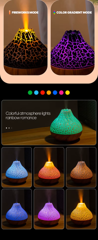 BlooGlow™ Volcano Aroma Diffuser | Soothing Glow with Volcanic Style