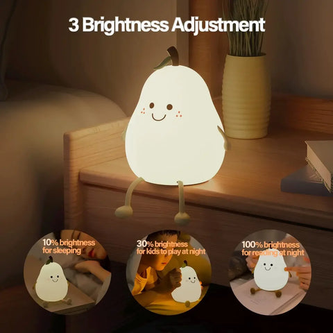 BlooGlow™ Kawaii Pear Nightlight | Adorable Pear-Shaped Cozy Light