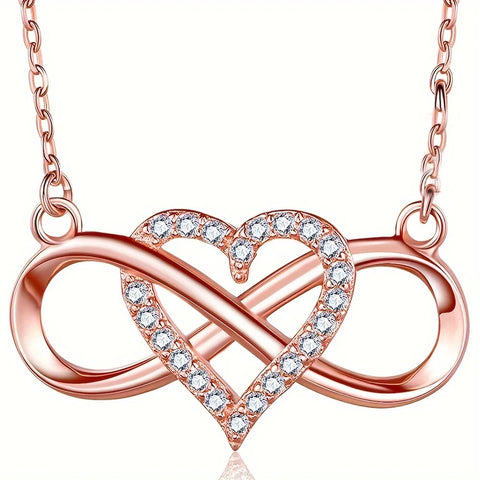 BlooGlow™ Infinity Heart Necklace | A Timeless Symbol of Love 💖