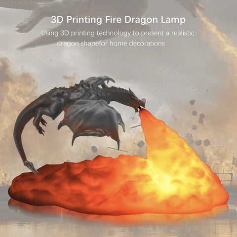 BlooGlow™ Fantasy Dragon Desk Lamp | Mythical Charm for Your Space