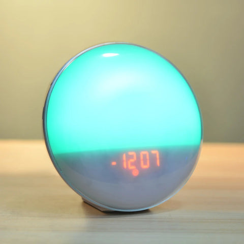 BlooGlow™ Sunrise Simulation Alarm Clock | Wake Up Naturally with Light & Sound