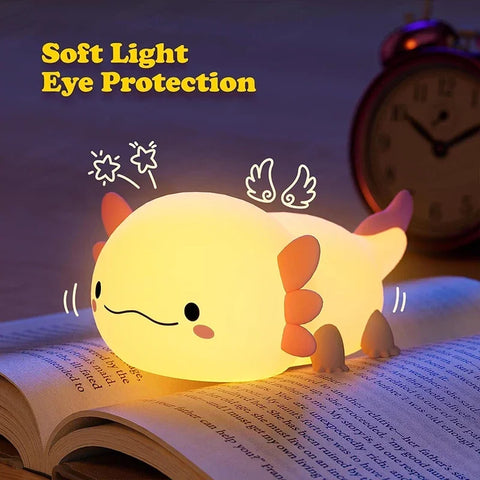 BlooGlow™ Axolotl Nightlight | Cute Companion for Peaceful Nights