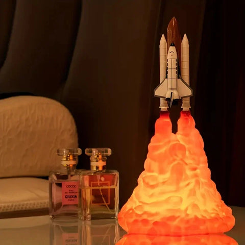 BlooGlow™ Rocketship Nightlight | Dreamy Glow for Space Lovers