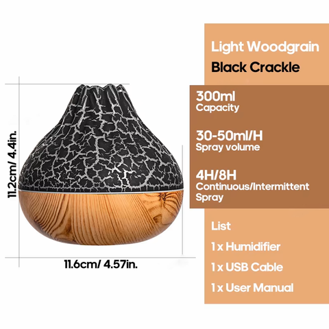 BlooGlow™ Volcano Aroma Diffuser | Soothing Glow with Volcanic Style