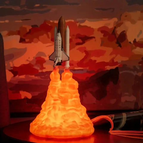 BlooGlow™ Rocketship Nightlight | Dreamy Glow for Space Lovers