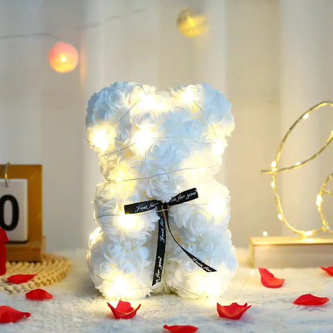 BlooGlow™ Rose Teddy Bear | A Gift of Love That Glows