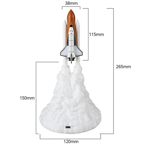 BlooGlow™ Rocketship Nightlight | Dreamy Glow for Space Lovers