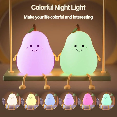 BlooGlow™ Kawaii Pear Nightlight | Adorable Pear-Shaped Cozy Light