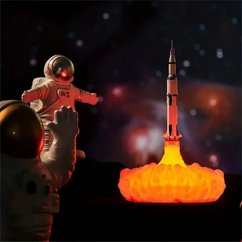 BlooGlow™ Rocketship Nightlight | Dreamy Glow for Space Lovers